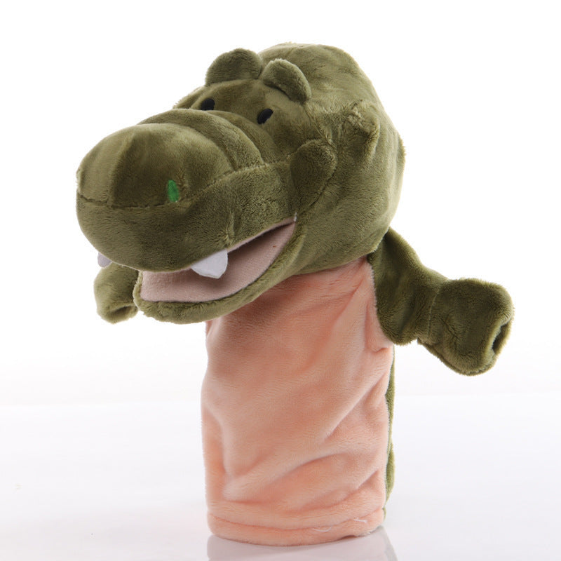 Plush Tiger Hand Puppet With Soft Fleece Movable Mouth Embroidered Features