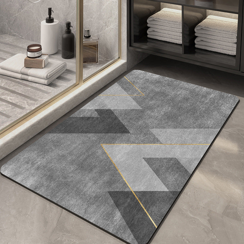 Elegant Monogrammed Bathroom Mat Bowlift