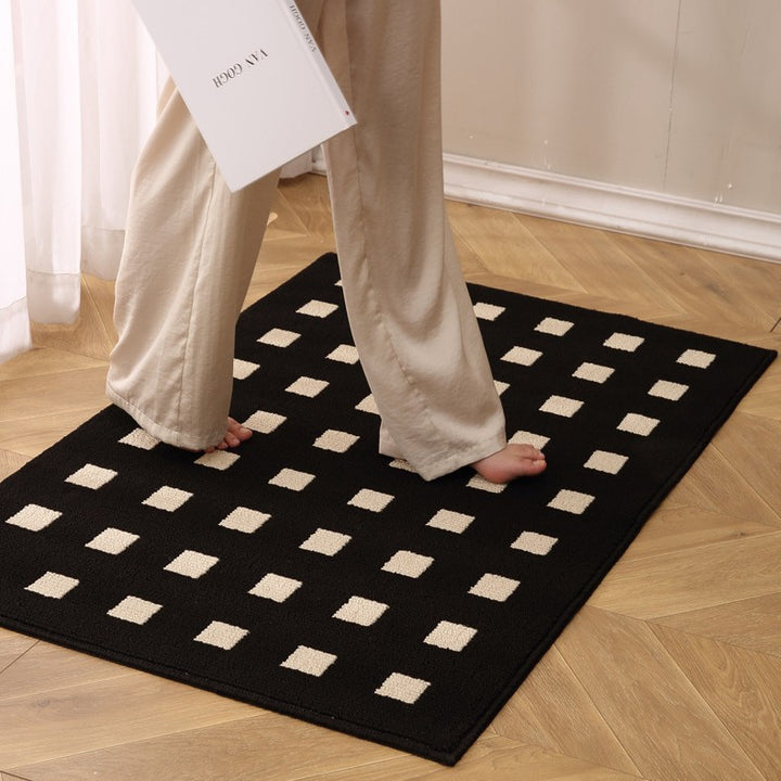 Checkerboard Pattern Indoor Mat