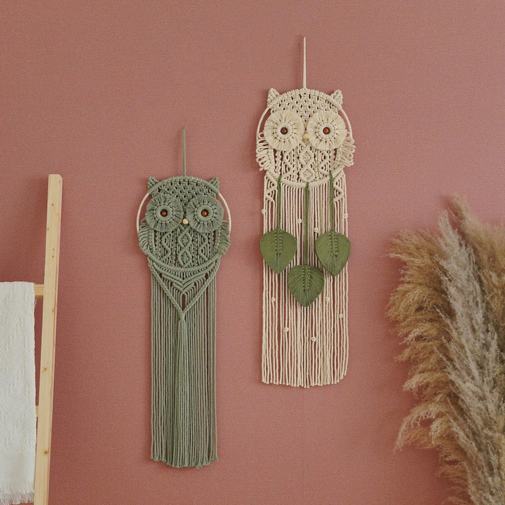Decorative Owl Macrame Wall Hanging Bowlift