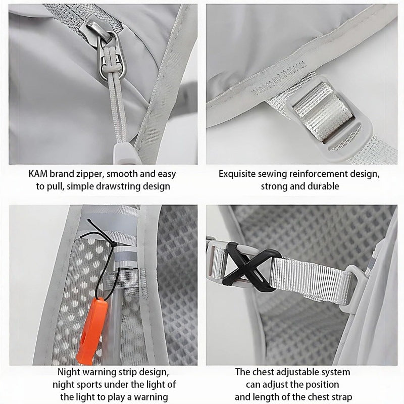 Sporty Hydration Backpack with Breathable Mesh Inserts Bowlift