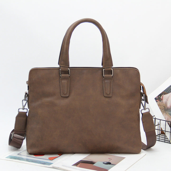 Elegant Briefcase with Removable Shoulder Strap Bowlift