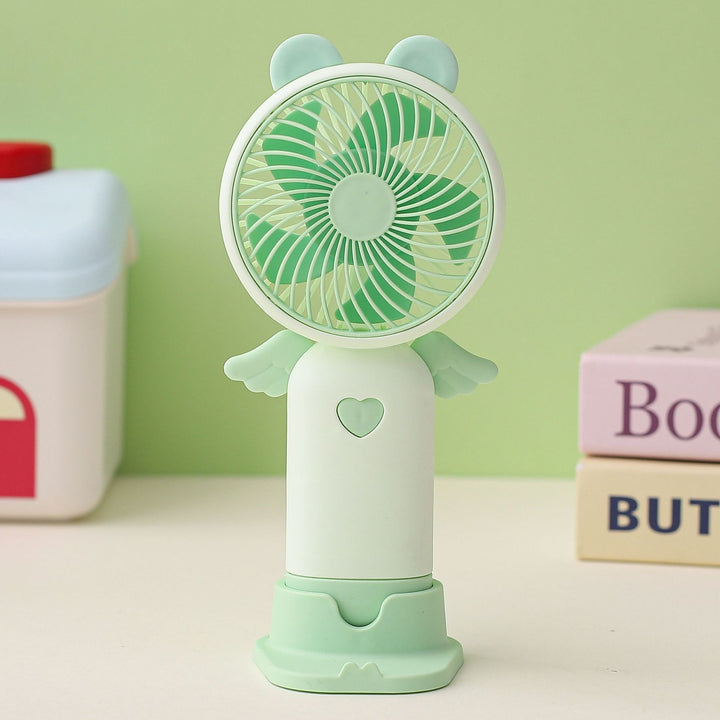 Adorable Character-Themed Portable Fan Bowlift
