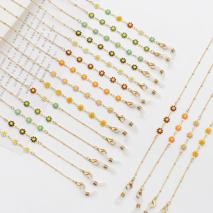 Floral Themed Eyewear Chain Bowlift
