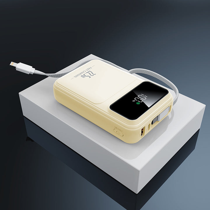Portable Powerbank with Digital Charge Level Indicator and Fast Charge Function Bowlift