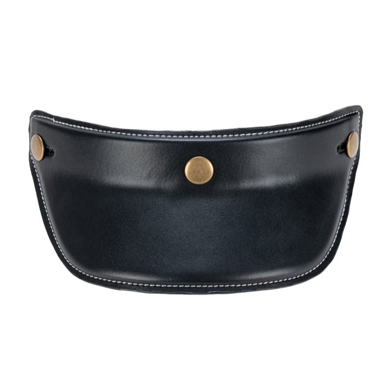 Classic Leather Helmet Visor Bowlift