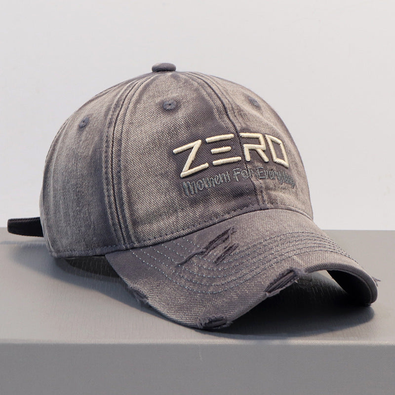 Men's Distressed Cotton Baseball Cap Bowlift 1784270076
