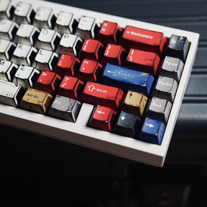 Retro-Themed Custom Mechanical Keyboard Bowlift