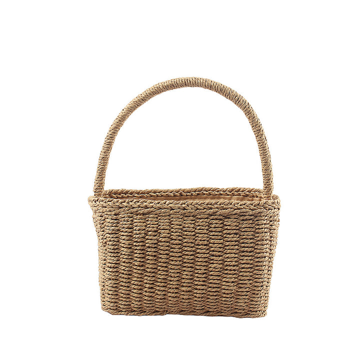 Handcrafted basket bag with sturdy carrying handle Bowlift