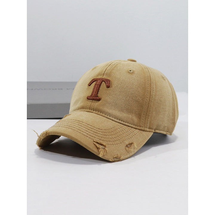 Men's Distressed Denim Cap Bowlift