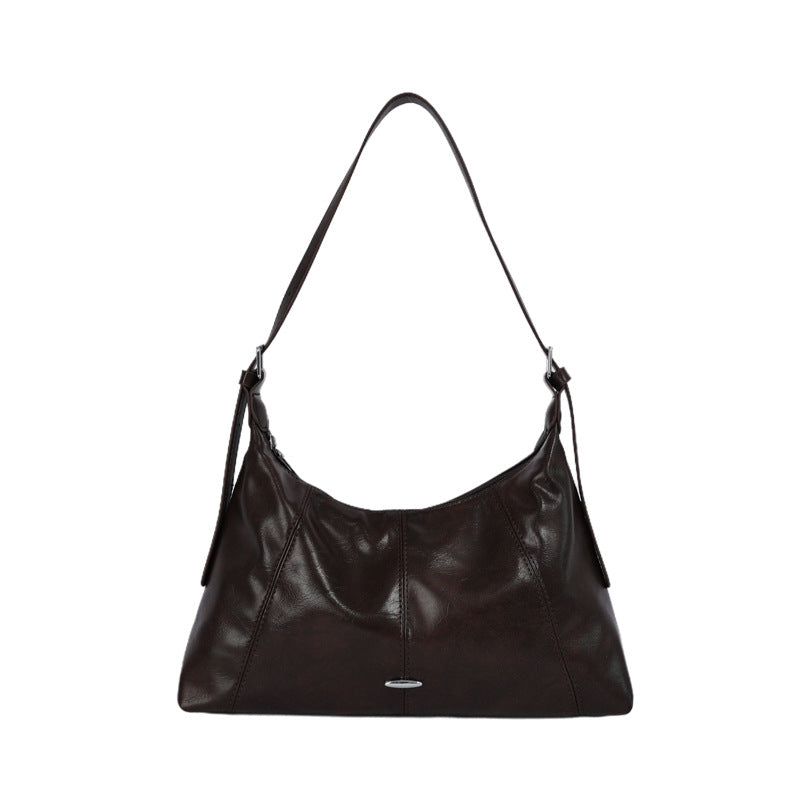 Luxurious Soft Leather Shoulder Bag Bowlift