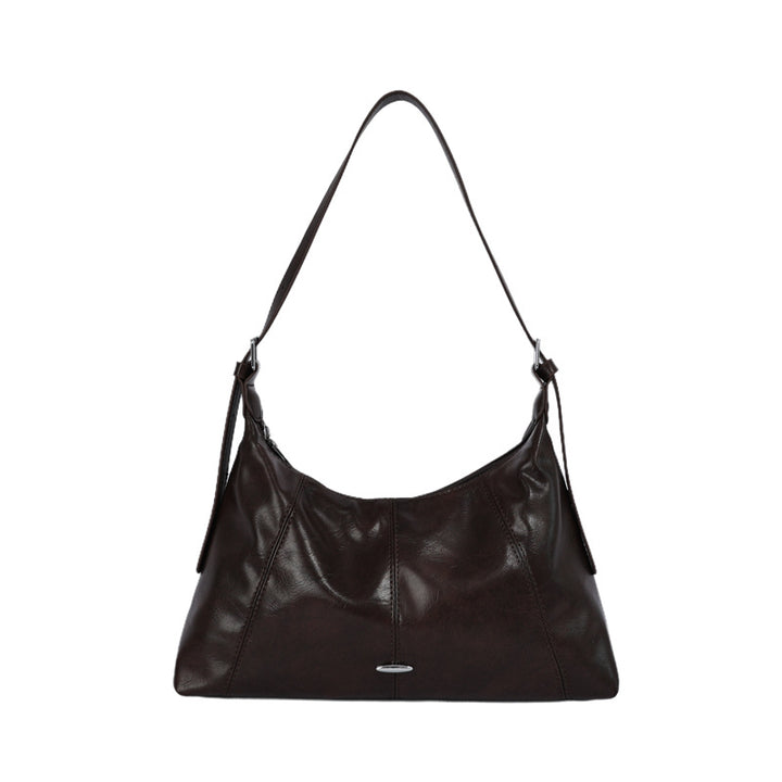 Luxurious Soft Leather Shoulder Bag Bowlift
