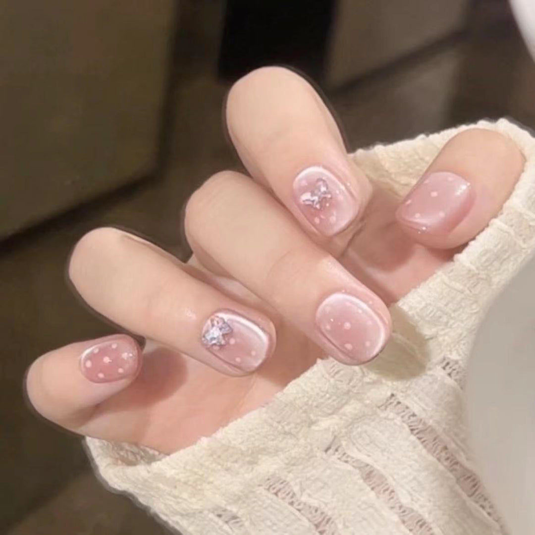 Chic Decorative Press-On Nail Set Bowlift 1787296054