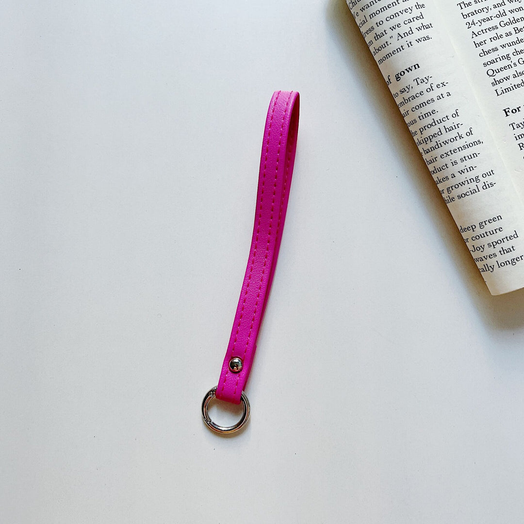 Stylish Faux Leather Keychain Strap Bowlift
