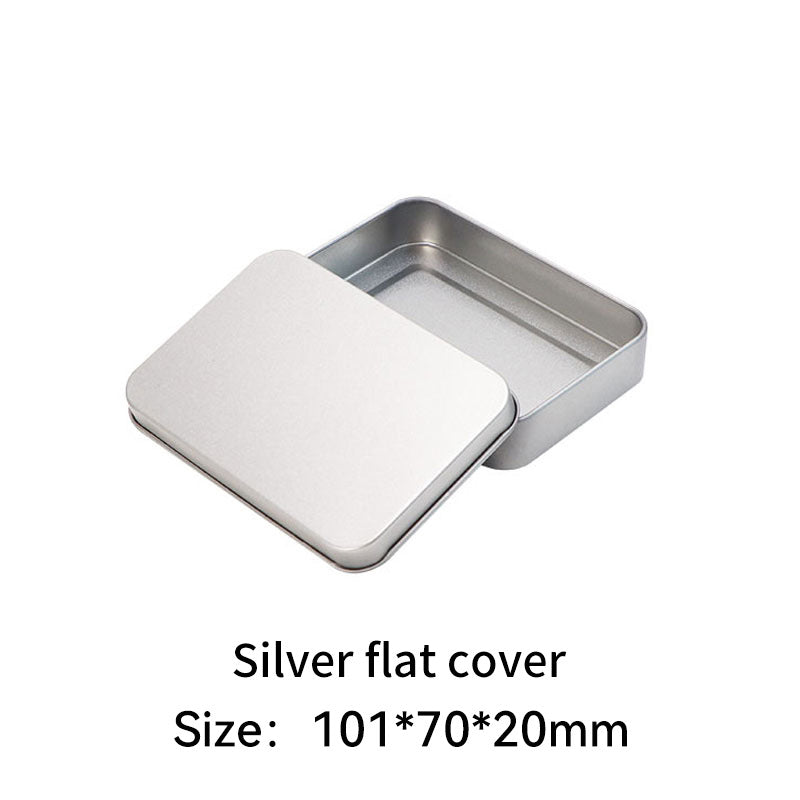 Rectangular metal storage tin with clear display window lid Bowlift