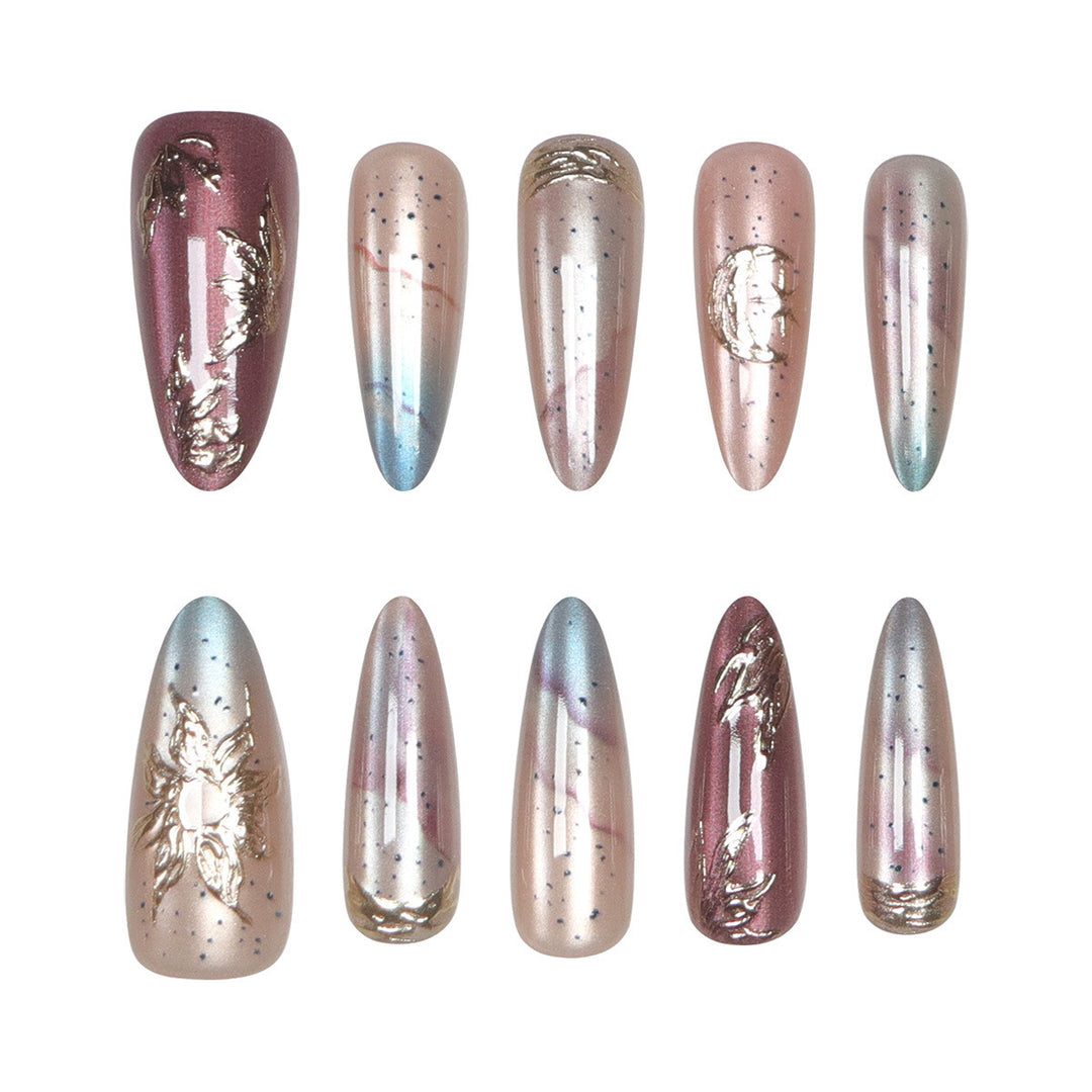 Sculpted Stiletto Nail Extensions Bowlift