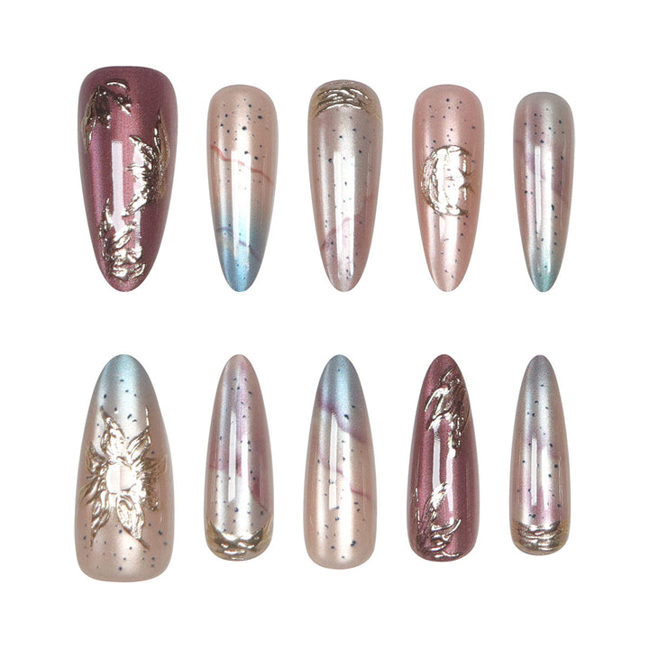 Sculpted Stiletto Nail Extensions Bowlift