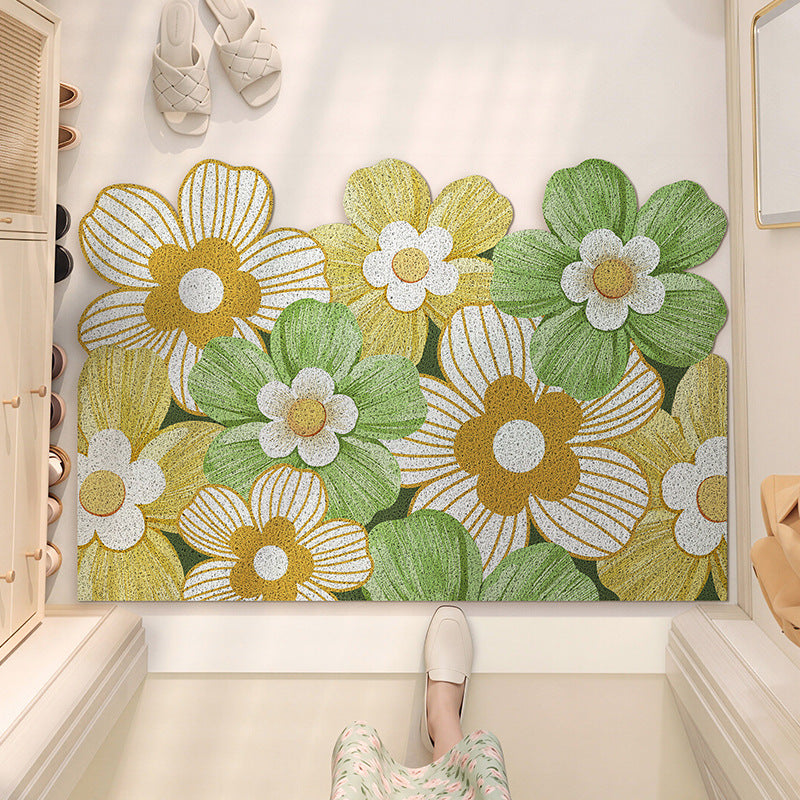 Floral Patterned Indoor Area Mat Bowlift