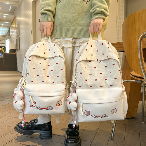 Cute Bow-Embellished Backpack Bowlift