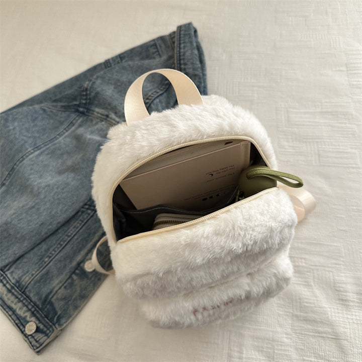 Plush backpack with playful design Bowlift