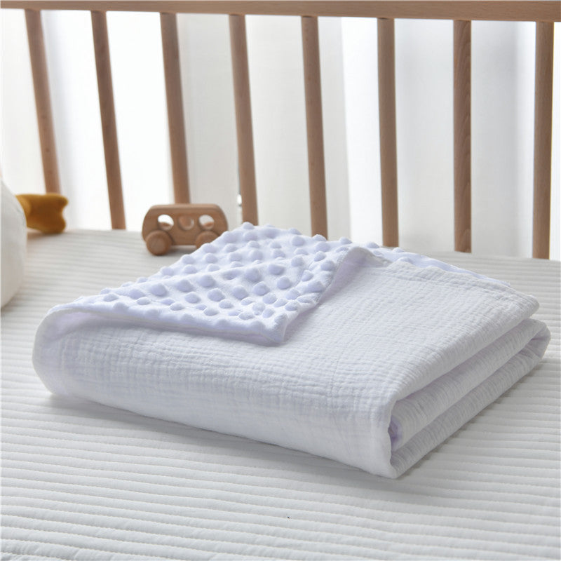 Plush Quilted Double-Sided Baby Blanket Bowlift