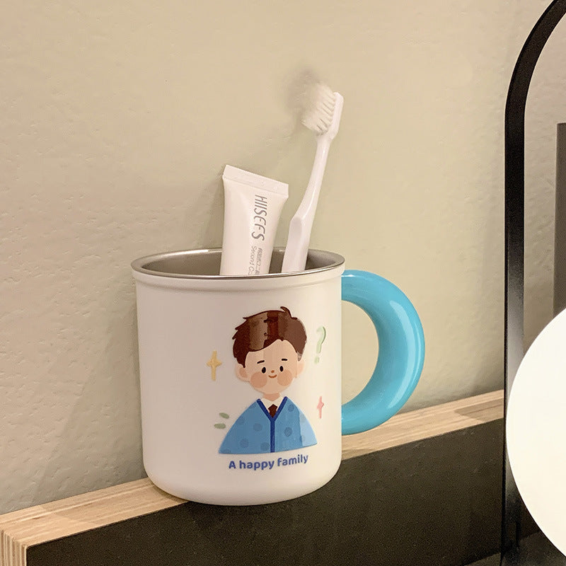 Ceramic mug with cheerful family design Bowlift