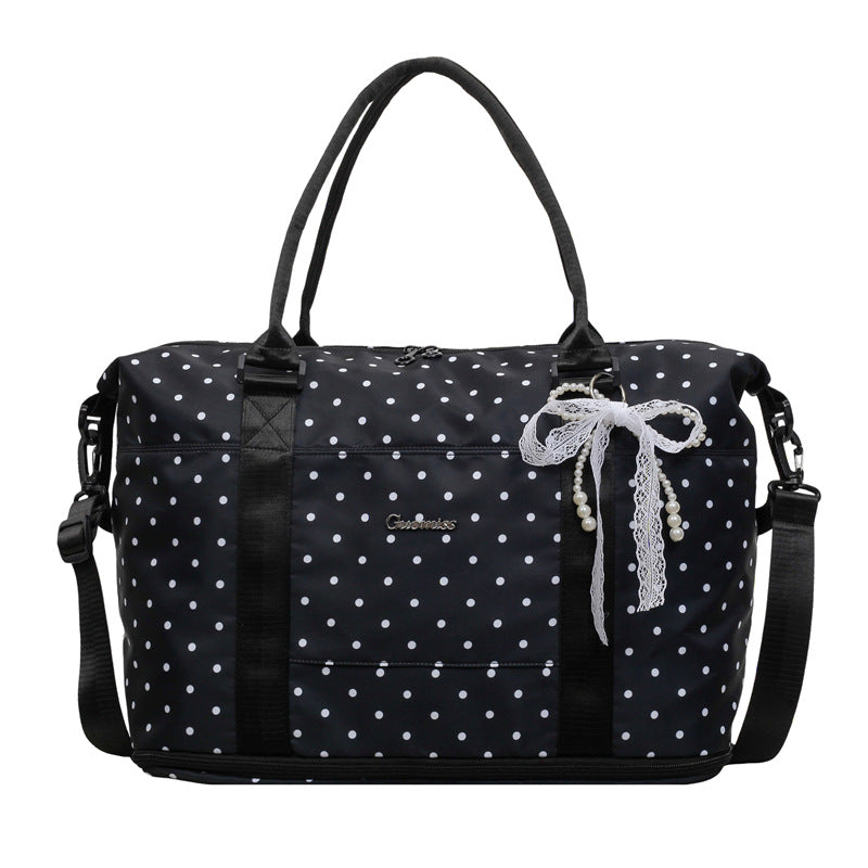 Stylish Polka Dot Travel Duffle Bag
