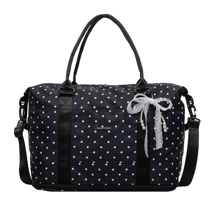 Stylish Polka Dot Travel Duffle Bag