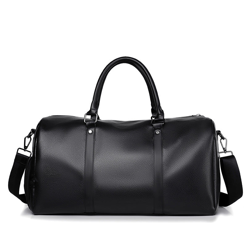 Premium Leather Weekend Duffel Bag Bowlift