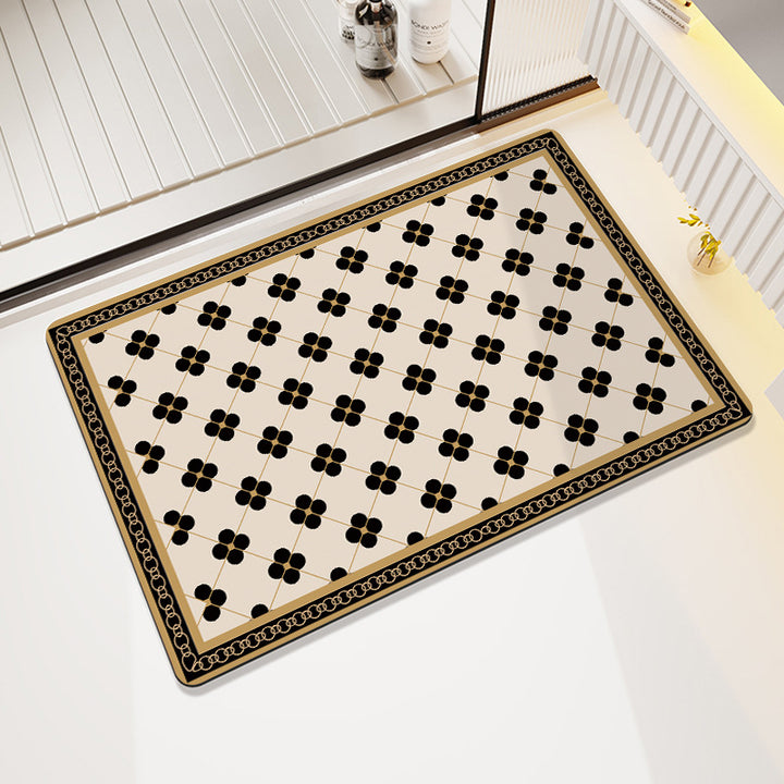 Geometric Pattern Decorative Floor Mat Bowlift