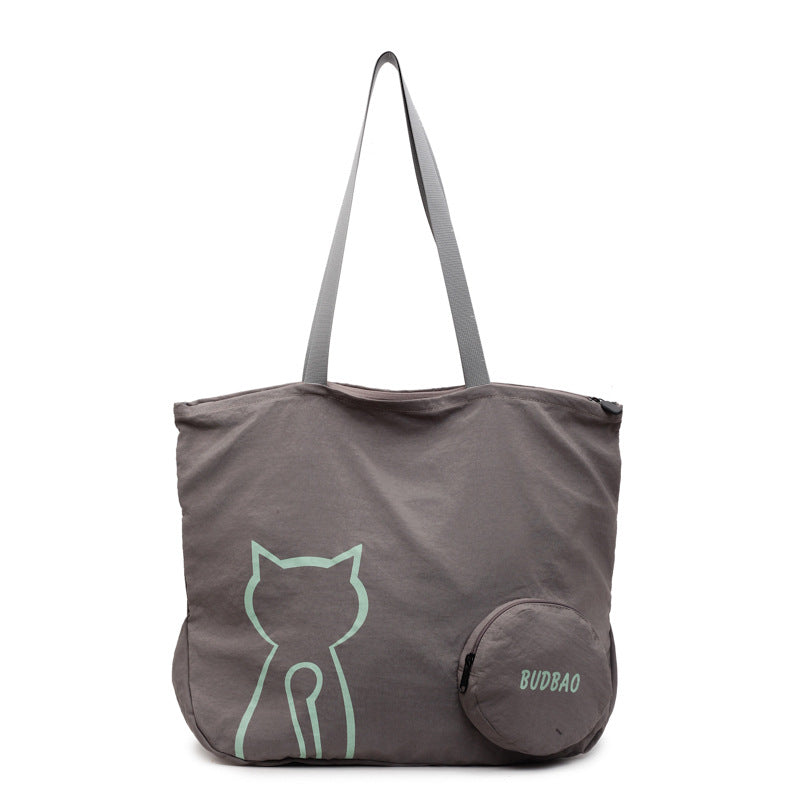 Tote bag with stylish cat design and generous storage space Bowlift