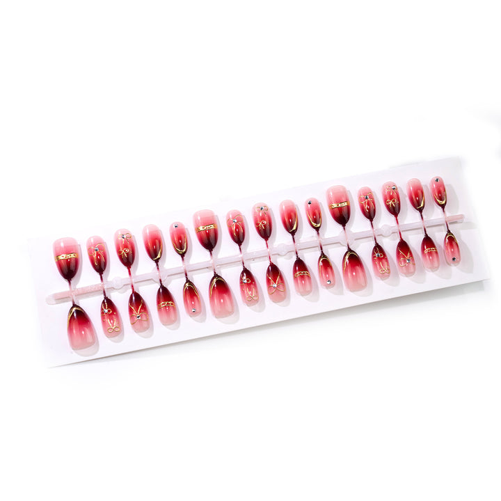 Artistic Gradient Stiletto Press-On Nail Set