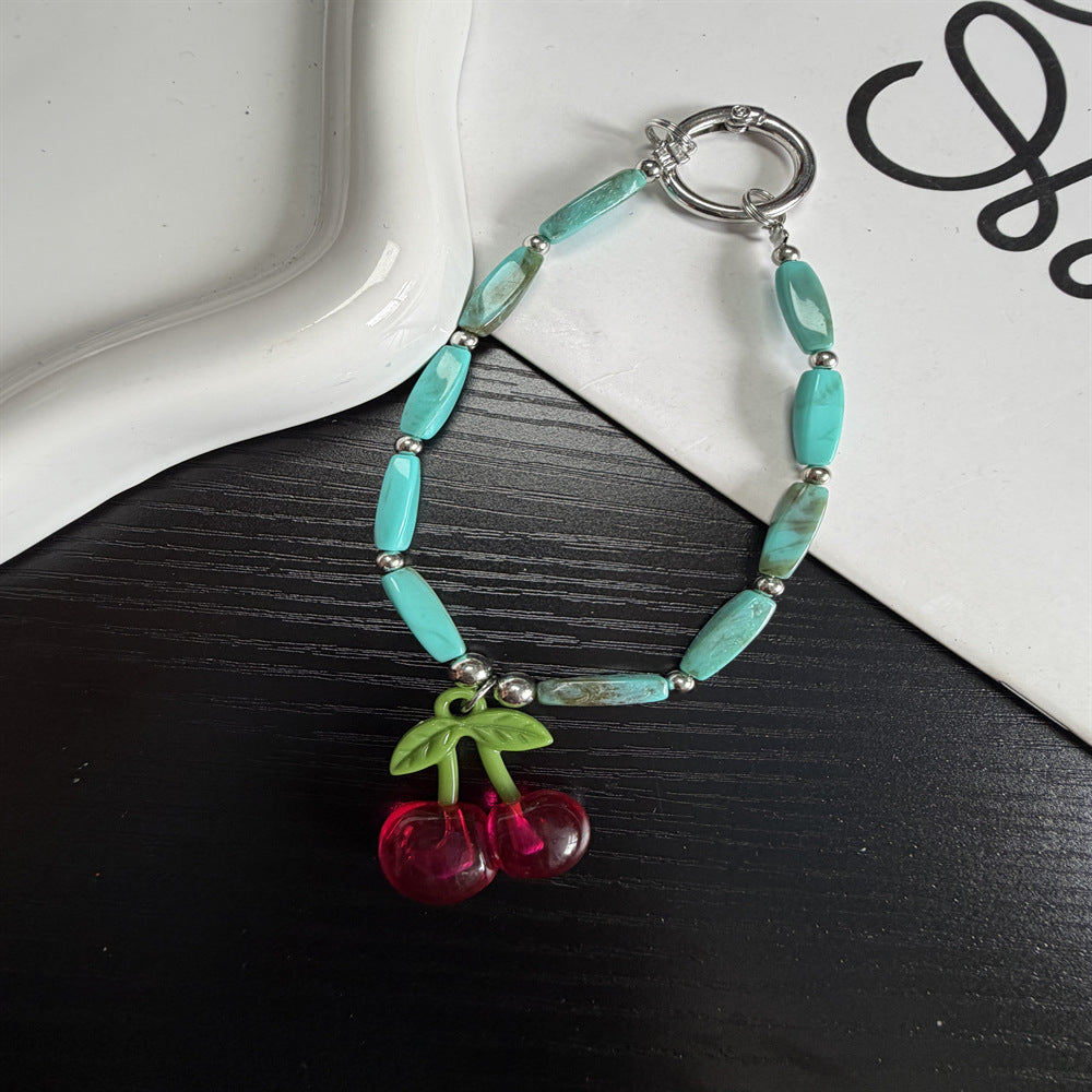 Charming Cherry Pendant Bracelet Bowlift