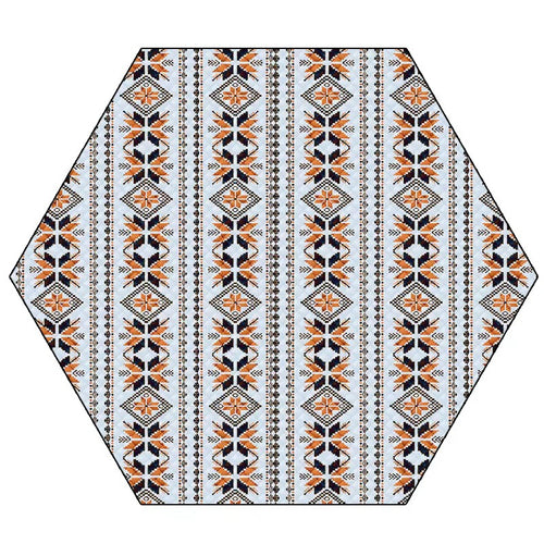 Hexagonal Pattern Picnic Blanket Bowlift