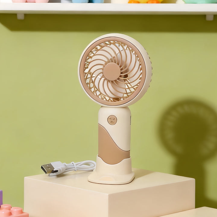 Women's Portable USB Mini Hand Fan with Flexible Tilt Mechanism Bowlift