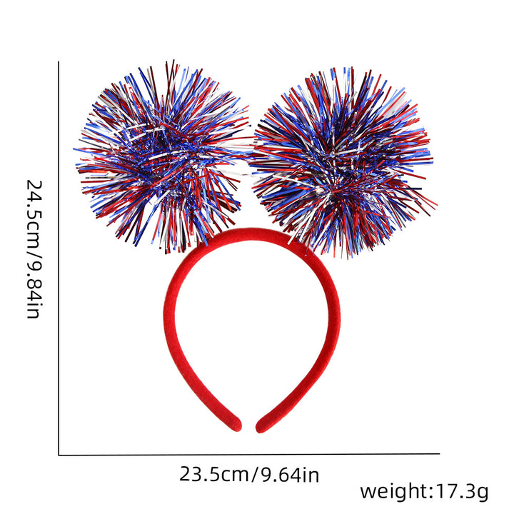 Unisex nan festive party headband with pompom and star island Bowlift