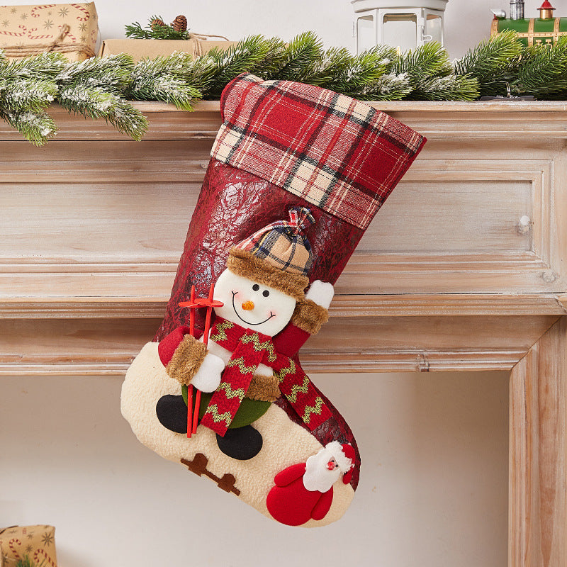 Festive Christmas stocking with nostalgic design Bowlift