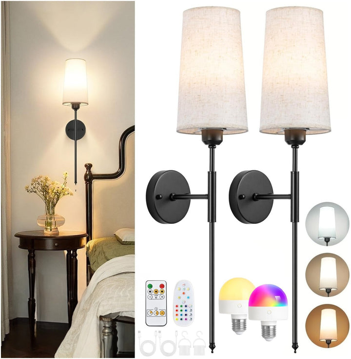 Stylish Remote-Controlled Wall Sconce