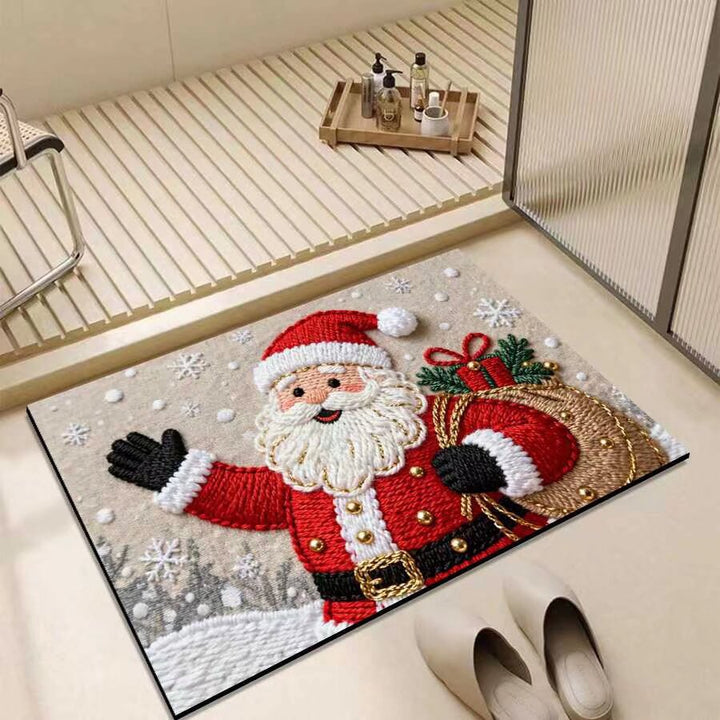 Christmas-Themed Entrance Mat Bowlift