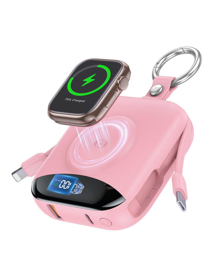 Portable Wireless Power Bank with Integrated LED Display Bowlift