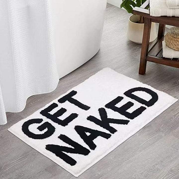 Playful Text Bath Mat Bowlift