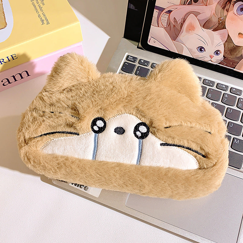 Plush pillow with cat motif Bowlift