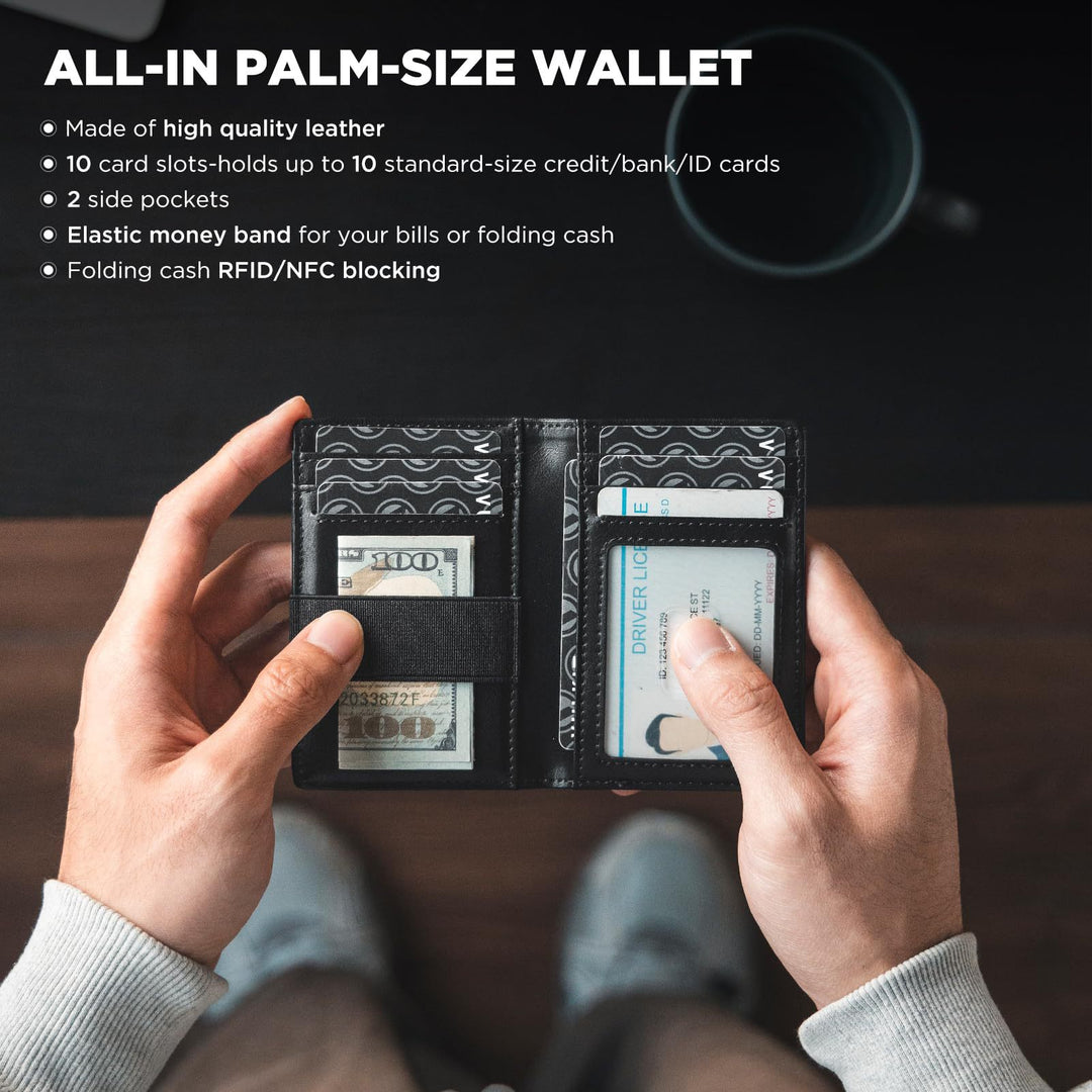 Sleek Multi-Pocket Leather Wallet Bowlift