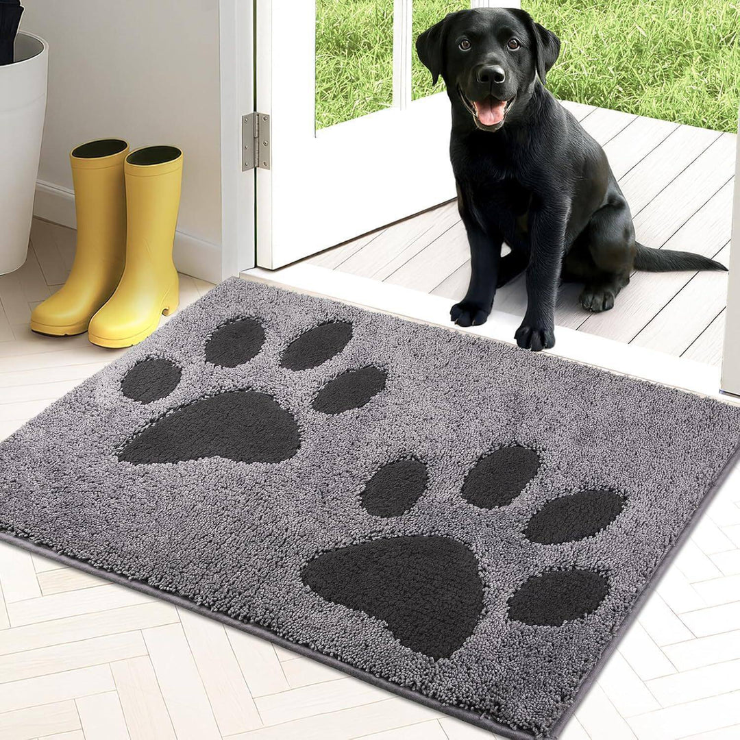 Paw Print Decorative Entrance Mat Bowlift
