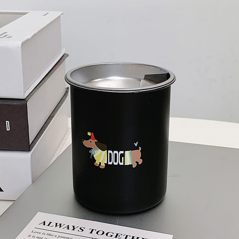Thermal mug with funny dog breakfast design Bowlift