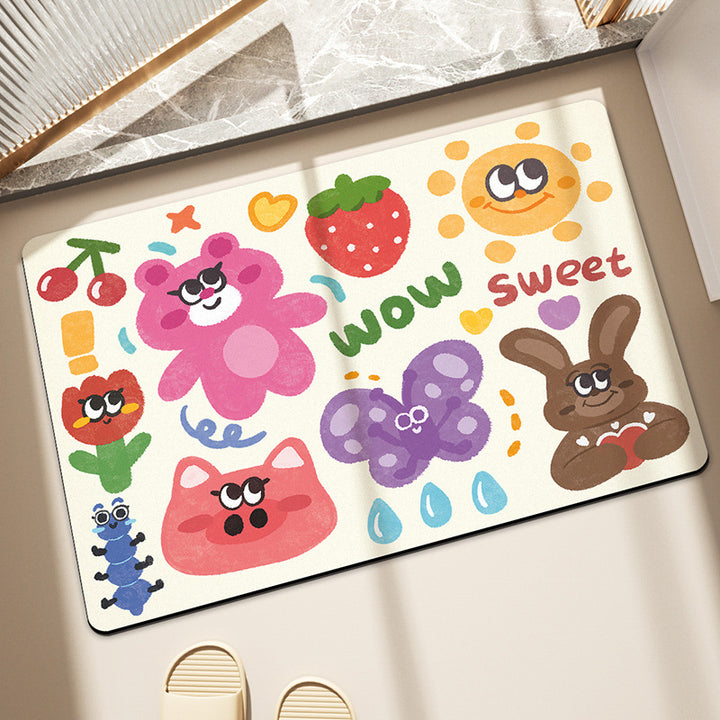 Playful Cartoon-Themed Area Rug