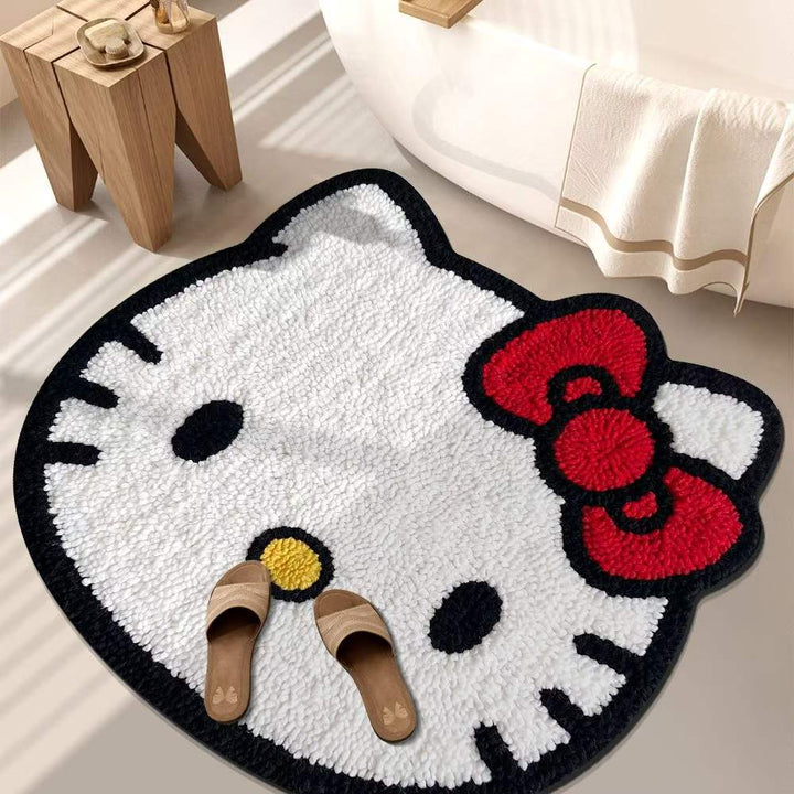 Playful Tiger-Themed Bathroom Mat Bowlift