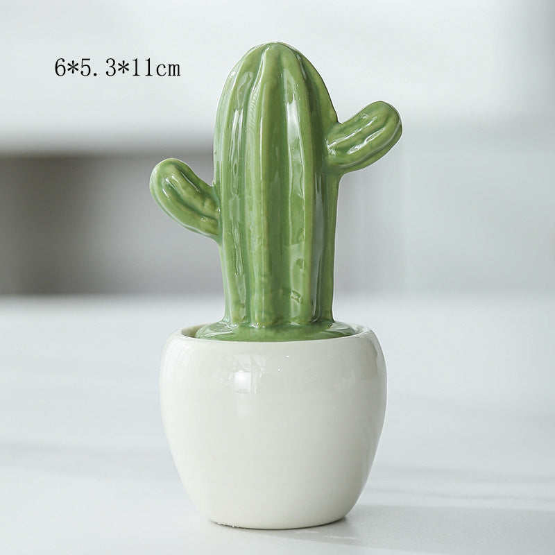 Decorative Ceramic Cactus Planter Bowlift