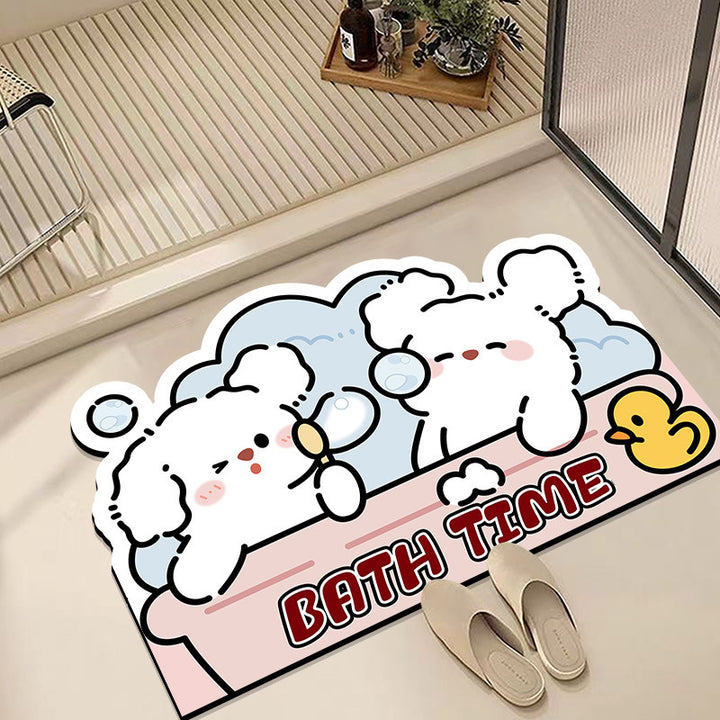 Cute Cartoon Animal Bath Mat Bowlift