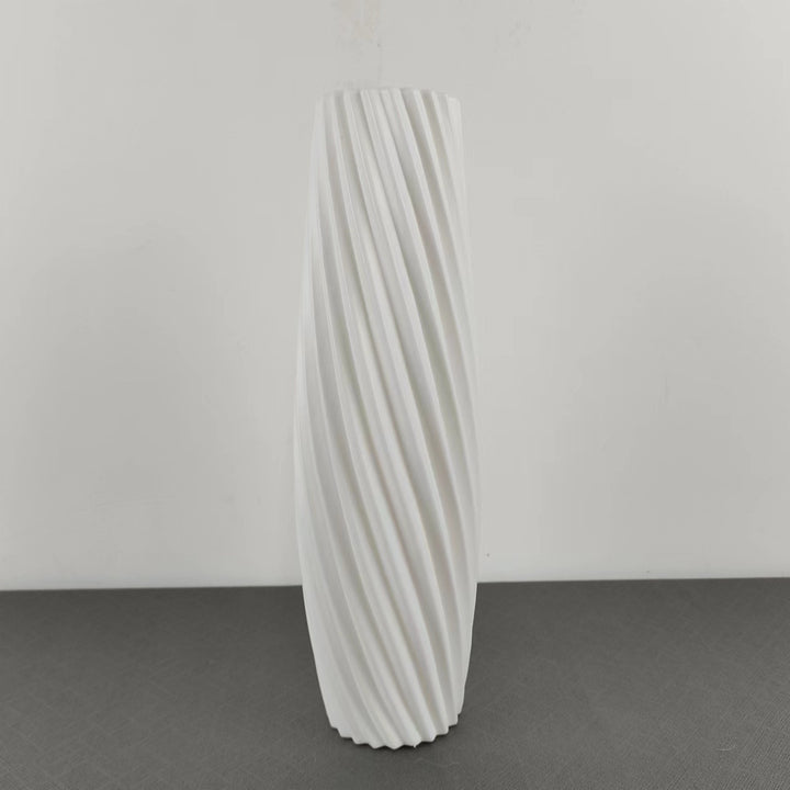 Textured Spiral Decorative Vase Bowlift